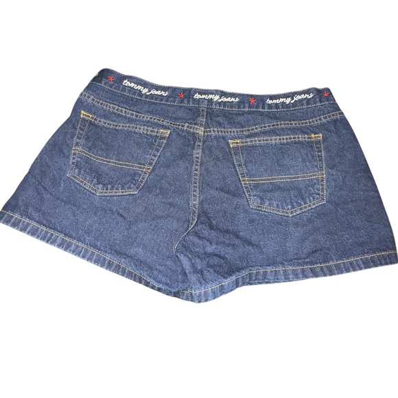 Tommy Hilfiger Vintage Y2K 90’s Preppy Embroidered Logo Denim Shorts - Picture 14 of 15